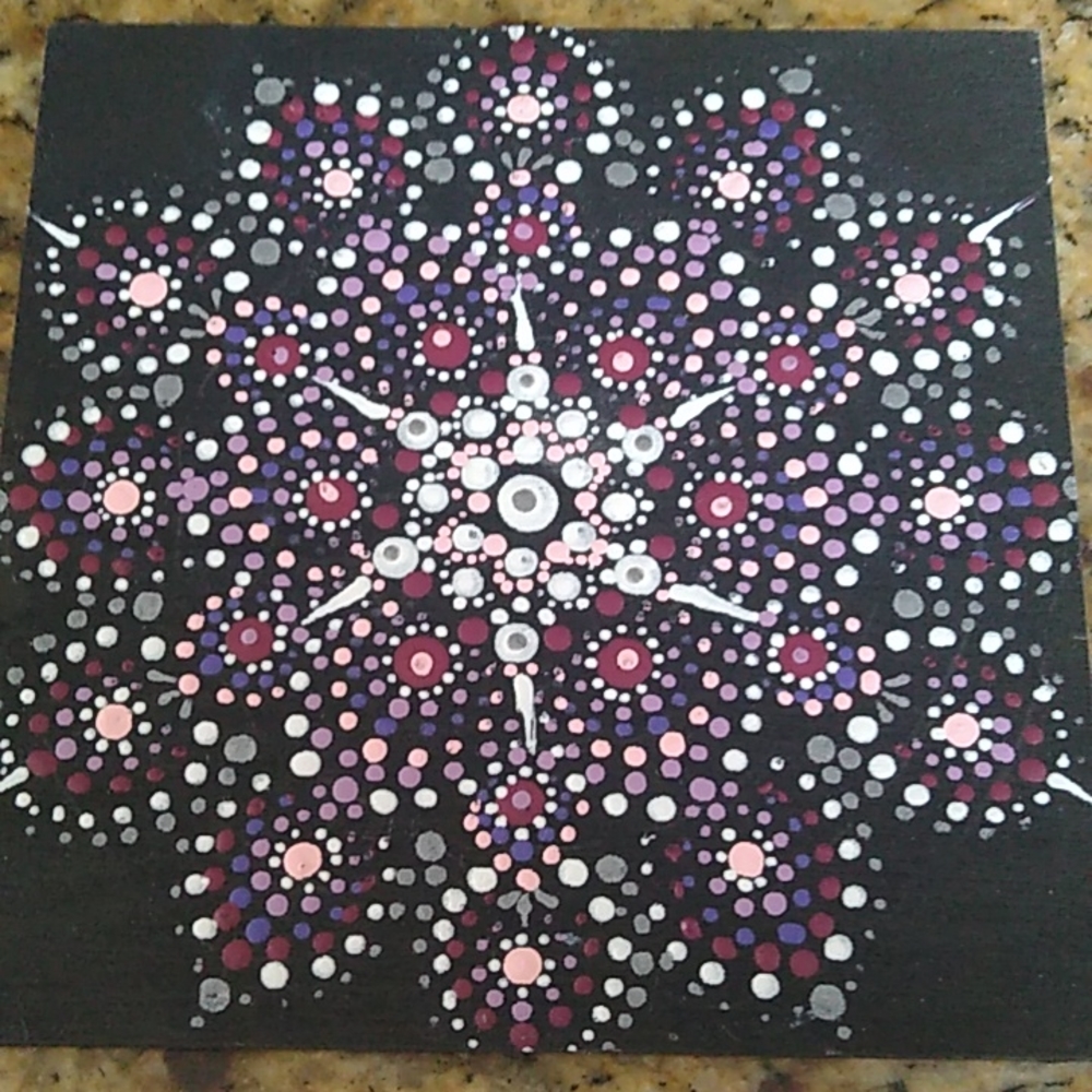 Hand Painted Mandala